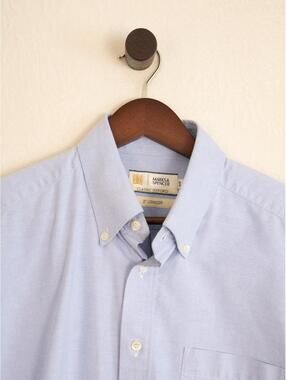 Marks & Spencer Classic Oxford Button Down Shirt – Light Blue – Large